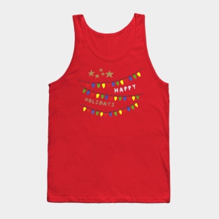 Happy Holidays Lights Tank Top